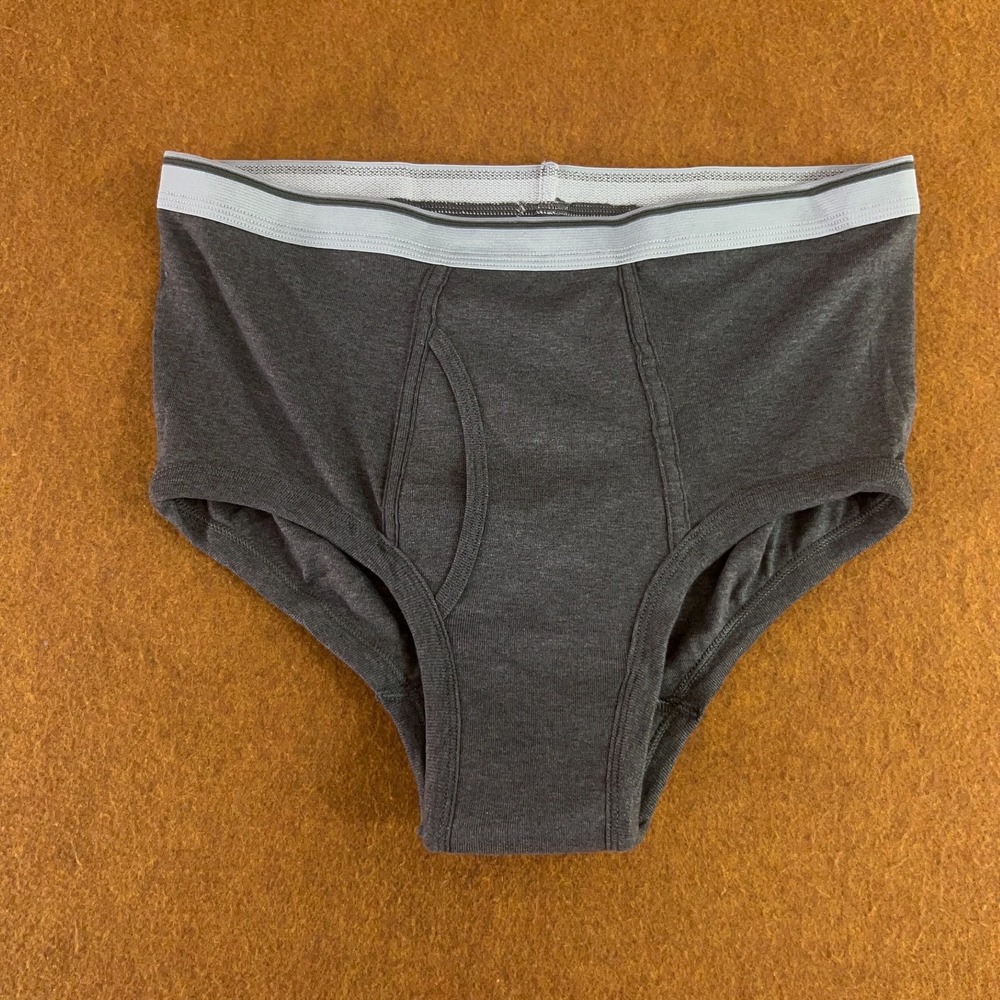 Wearever Mens Size XL Charcoal Gray Washable Bladder Control Brief Underwear New